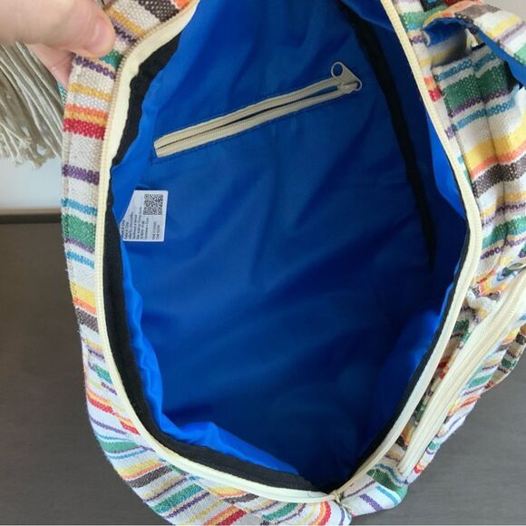 KAVU Interwoven Prism Stripe Rope Sling Bag - Picture 9 of 16